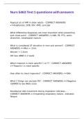 Nurs 5463 Test 1 questions with answers