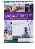 Complete Test Bank appans Handbook Of Massage Therapy 6th Edition Benjamin Questions & Answers with rationales &lpar;Chapter 1-28&rpar;