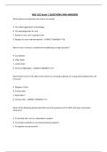 NSG 101 Exam 1 QUESTIONS AND ANSWERS