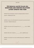 TPC Batteries and DC Circuits ALL QUESTIONS AND VERIFIED SOLUTIONS LATEST UPDATE THIS YEAR