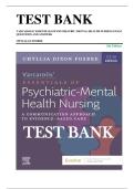 Test Bank for Varcarolis&rsquo; Essentials of Psychiatric Mental Health Nursing 5th Edition &lpar;Fosbre&rpar; &ndash; Verified Questions & Answers &vert; 2025 NCLEX&sol;ATI&sol;HESI Ready