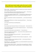 CON 1300 Exam Study Guide with all Correct & 100&percnt; Verified Answers &vert;Latest Update&vert; Already Graded A&plus;