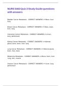 NURS 5463 Quiz 2 Study Guide questions with answers