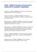 WGU - D089 Principles of Economics EXAM WITH CORRECT ANSWERS&comma;
