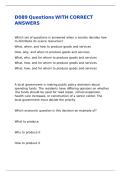 D089 Questions WITH CORRECT ANSWERS