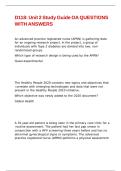 D118 Unit 2 Study Guide OA QUESTIONS WITH ANSWERS