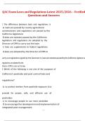QAC Exam &ndash; Laws and Regulations Verified Questions and Answers &lpar;Latest 2025&sol;2026&rpar;