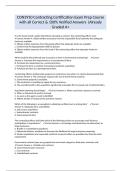 CON3910 Contracting Certification Exam Prep Course with all Correct & 100&percnt; Verified Answers &vert;Already Graded A&plus;