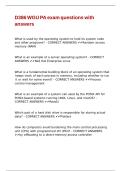 D386 WGU PA exam questions with answers