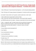 Package deal for QAC Laws and Regulations Actual Questions and Verified Answers &lpar;Graded A&plus;&comma; 2025&sol;2026&rpar;