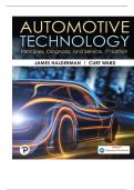 TEST BANK FOR Automotive Technology&colon; Principles&comma; Diagnosis&comma; and Service 7th Edition by James Halderman&comma; Curt Ward ISBN&colon;978-0135434161 COMPLETE GUIDE ALL CHAPTERS COVERED 100&percnt; VERIFIED A&plus; GRADE ASSURED&excl;&excl;&excl;&excl;&excl;NEW LATEST UPDATE&excl;&excl;&excl;&excl;&excl;