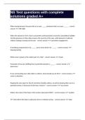 NS Test questions with complete solutions graded A&plus;