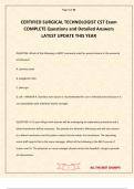 CERTIFIED SURGICAL TECHNOLOGIST CST Exam