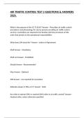 AIR TRAFFIC CONTROL TEST 2 QUESTIONS & ANSWERS 2025&period;