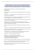 CON 366 Exam 1 with all Correct & 100&percnt; Verified Answers&vert; Actual Complete Exam&vert; Already Graded A&plus;