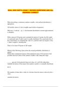 BUAL 2650&sol;BUAL2650 PACKAGED EXAMS&colon; UPDATED QUESTIONS AND ANSWERS WITH STUDY SUPPORT TO BOOST YOUR EXAM SCORE