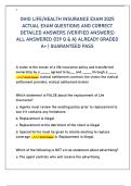 Ohio Life and Health Insurance Exam 2025 &vert; 139 Verified Questions & Correct Answers