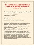   BUL 3320 FINAL EXAM 2025&vert;ORIGINAL  EXAM WITH 300&plus;Qs&As&vert;ALREADY  GRADED A&plus; 