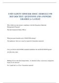 UNIT SAFETY OFFICER &lpar;OSOC&rpar; MODULE 3 PE 2025-2026 TEST  QUESTIONS AND ANSWERS GRADED A&plus; LATEST 