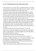 DA-100 COMPREHENSIVE REVIEW QUESTIONS