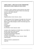 AMPLE PART 1 - PRACTICE EXAM 2 PROMETRIC QUESTIONS WITH COMPLETE SOLUTIONS