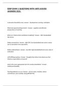 EDSP EXAM 1 QUESTIONS WITH 100&percnt; SOLVED ANSWERS 2025&period;
