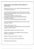 APMLE PART 2 QUESTIONS WITH COMPLETE SOLUTIONS