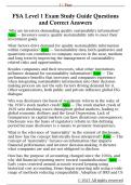 FSA Level 1 Exam Study Guide Questions  and Correct Answers 