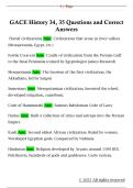 GACE History 34&comma; 35 Questions and Correct  Answers 