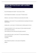 EXSS 180 Final Exam with verified solutions