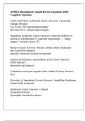 APMLE Biochemistry Rapid Review Questions With Complete Solutions