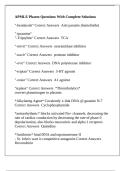 APMLE Pharm Questions With Complete Solutions
