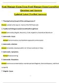 Texas Food Manager Exam &vert; Learn2Serve Study Guide & Practice Questions 2025