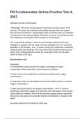 PN Fundamentals Online Practice Test A 2023-2026 Questions & Answers