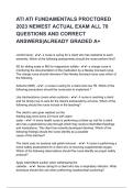 ATI Fundamentals Proctored Exam 2023-2026 &ndash; 70 Questions with Verified Answers