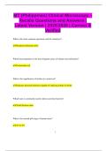 MT &lpar;Philippines&rpar; Clinical Microscopy &ndash; Recalls Questions and Answers &vert; Latest Version &vert; 2025&sol;2026 &vert; Correct &  Verified