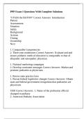 PPP Exam I Questions With Complete Solutions