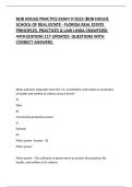 BOB HOGUE PRACTICE EXAM 9&sol;2025 &lpar;BOB HOGUE SCHOOL OF REAL ESTATE - FLORIDA REAL ESTATE PRINCIPLES&comma; PRACTICES & LAW LINDA CRAWFORD 44TH EDITION&rpar; 117 UPDATED  QUESTIONS WITH CORRECT ANSWERS&period;