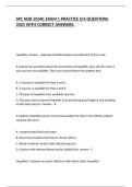 SPC NUR 2034C EXAM 1 PRACTICE Q'S QUESTIONS 2025 WITH CORRECT ANSWERS&period;