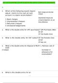 ACA ACCOUNTING EXAM QUESTIONS WIYH COMPLETE ANSWERS