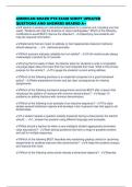 AMERICAN BOARD PTK EXAM SCRIPT UPDATED QUESTIONS AND ANSWERS GRADED A&plus;