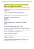 AMSA BASIC NURSING EVALUATION EXAM UPDATED QUESTIONS AND ANSWERS GRADED A&plus;