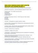 AMSA BASIC NURSING EXAMS SCRIPT UPDATED QUESTIONS AND ANSWERS GRADED A&plus;