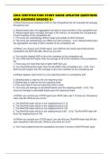 CHIA CERTIFICATION STUDY GUIDE UPDATED QUESTIONS AND ANSWERS GRADED A&plus;