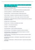 CWB LEVEL 1 ACTUAL FINAL PAPER UPDATED QUESTIONS AND ANSWERS GRADED A&plus;