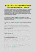 CWNP CWDP-304 Exam updated actual  questions and CORRECT answers