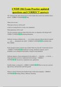 CWDP-304 Exam Practice updated  questions and CORRECT answers