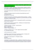 MPDS COMPREHENSIVE EXAM UPDATED QUESTIONS AND ANSWERS GRADED A&plus;