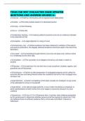 TEXAS CSR WKT EVALUATION EXAM UPDATED QUESTIONS AND ANSWERS GRADED A&plus;