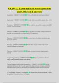 USAW L2 Exam updated actual questions  and CORRECT answers